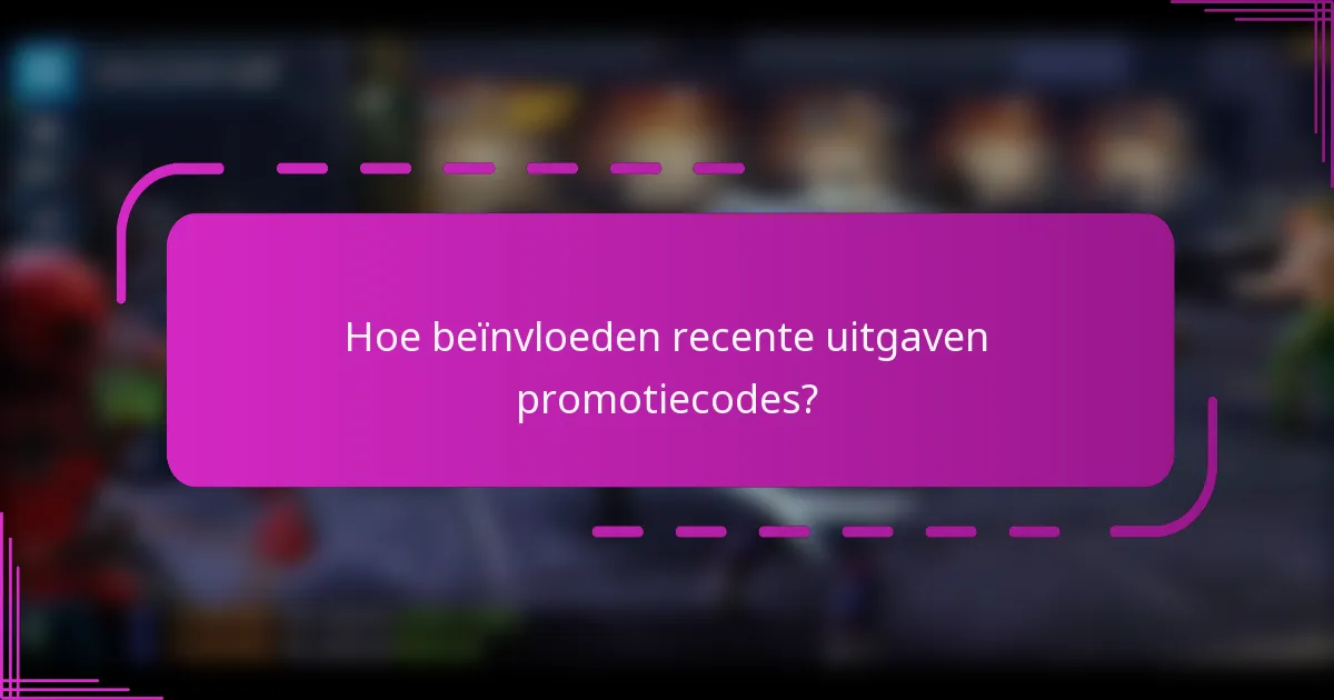 Hoe beïnvloeden recente uitgaven promotiecodes?